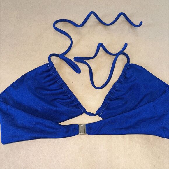 Hard Swimwear Halter Bikini Top Royal Blue size small - Picture 4 of 5